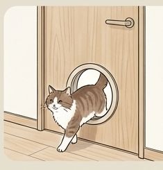 キャットドアのイラスト